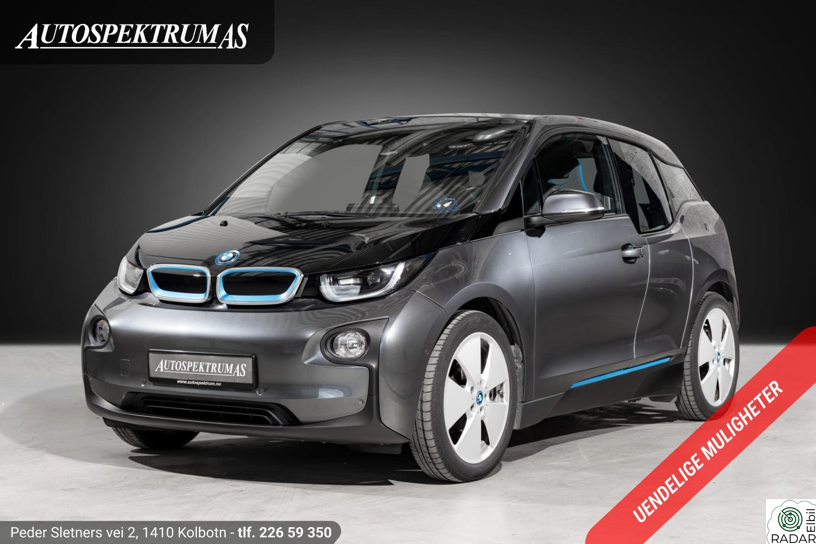 BMW I i3 94 Ah 300km/Cruise/Stor Navigasjon/To sett hjul/Lav km+