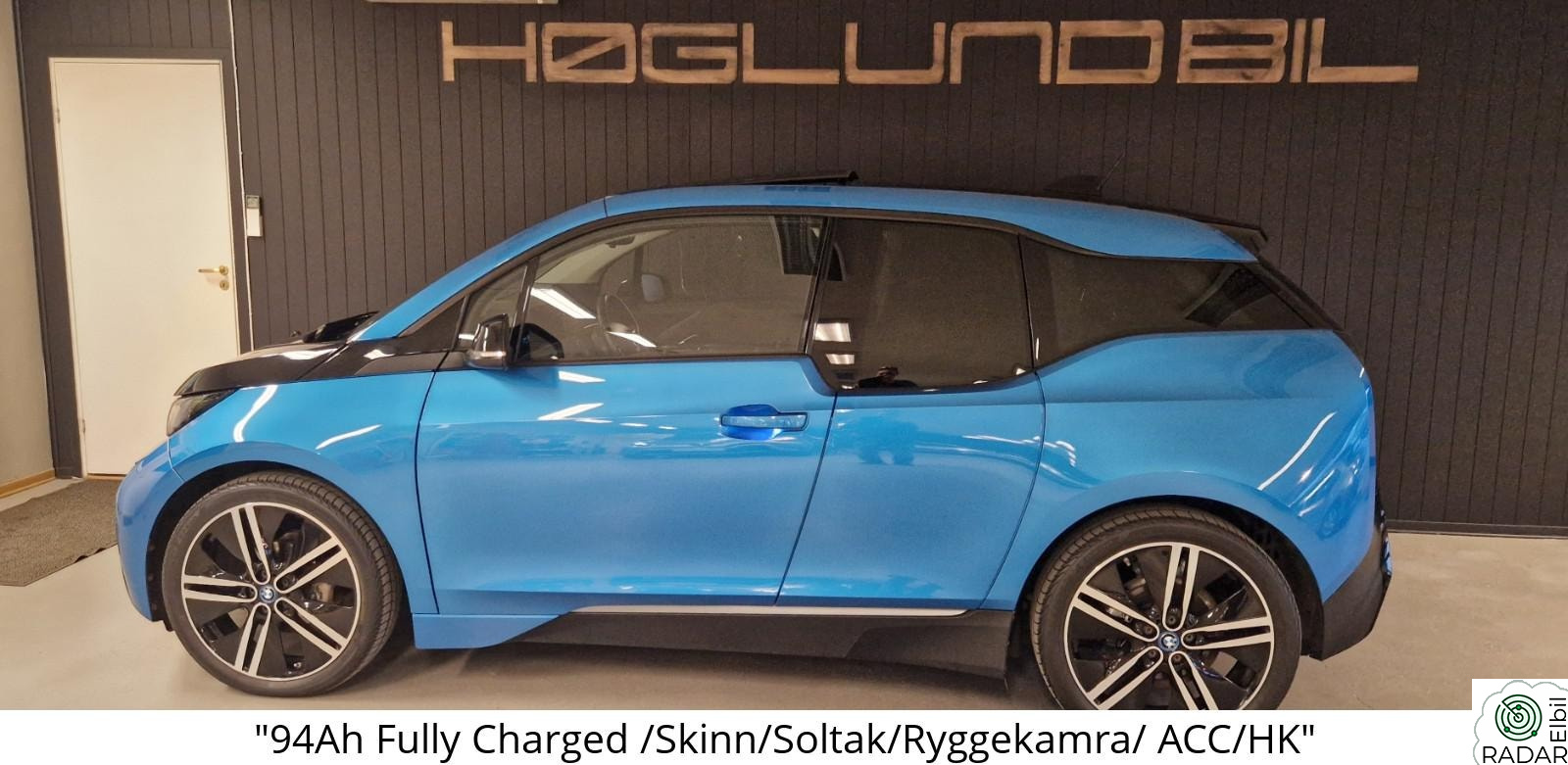 BMW I i3 "94Ah Fully Charged /Skinn/Soltak /Ryggekamra/ACC/HK"
