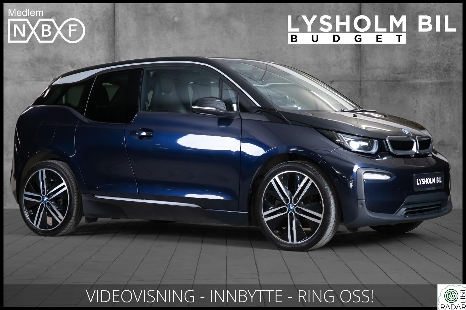 BMW I i3 Fully Charged/Harman Kardon/Acc/Skinn/Navi/R.kamera