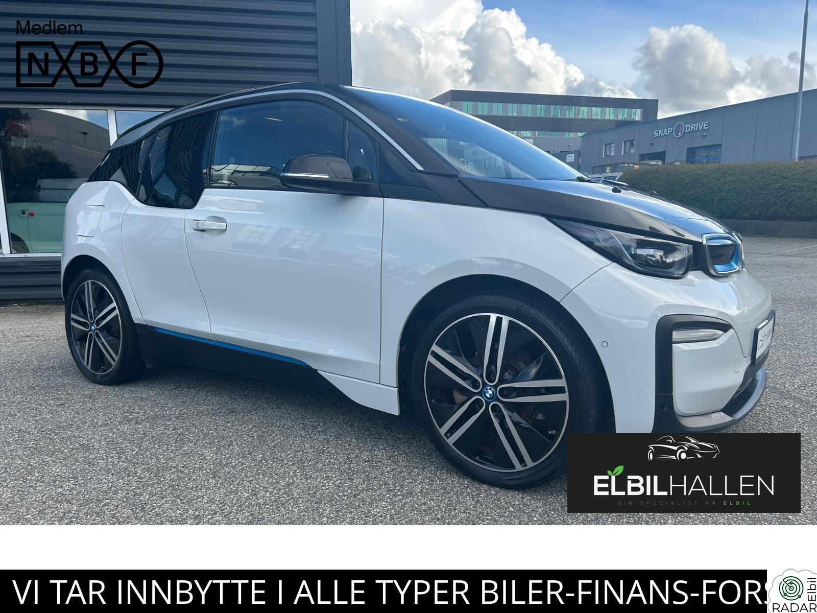 BMW I i3 94AH/NORSK/FULLY CHARGED/SKINN/SOLTAK/ACC/HK HIFI/APPLE