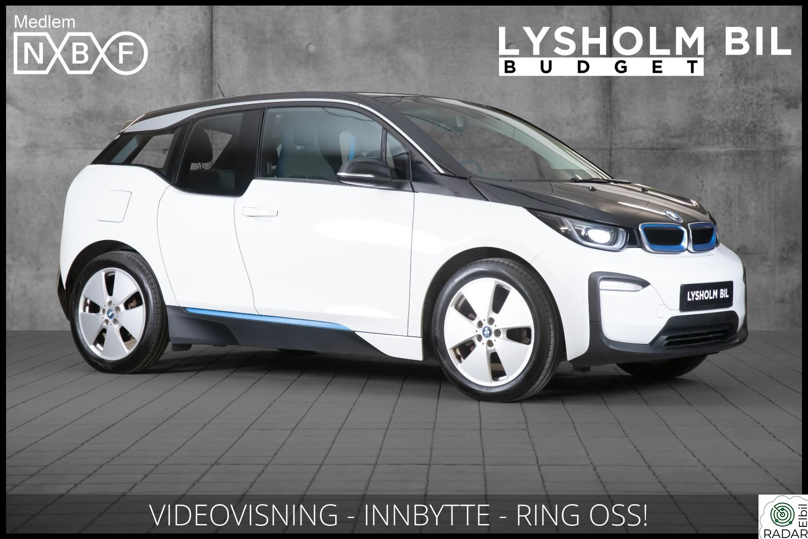 BMW I i3 94ah/Cruisekontroll/Ryggekamera/Garanti/Ny EU!