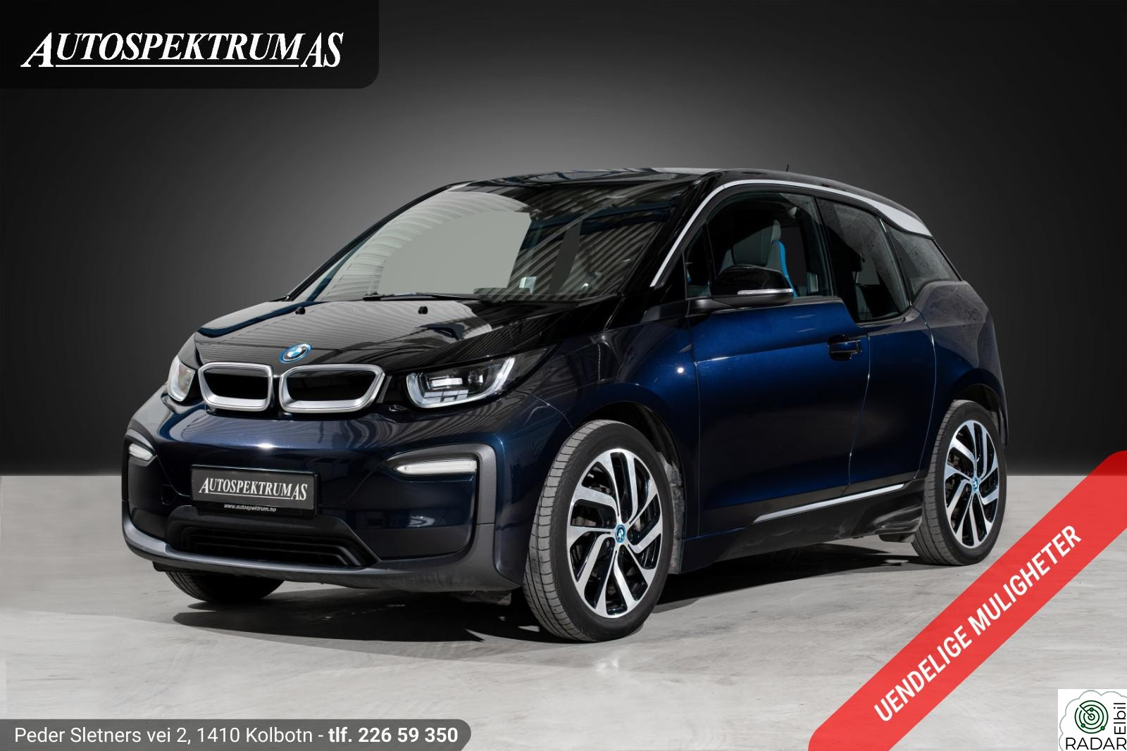 BMW I i3 94 Ah - Charged/Cruise/Navigasjon/To sett hjul/Lav km++