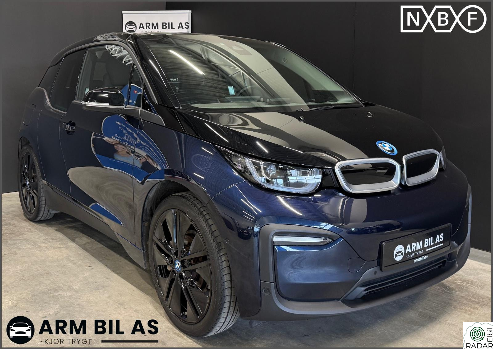 BMW I i3 FullyCharged, HK lydanlegg, skinn, NAVI, kamera ++