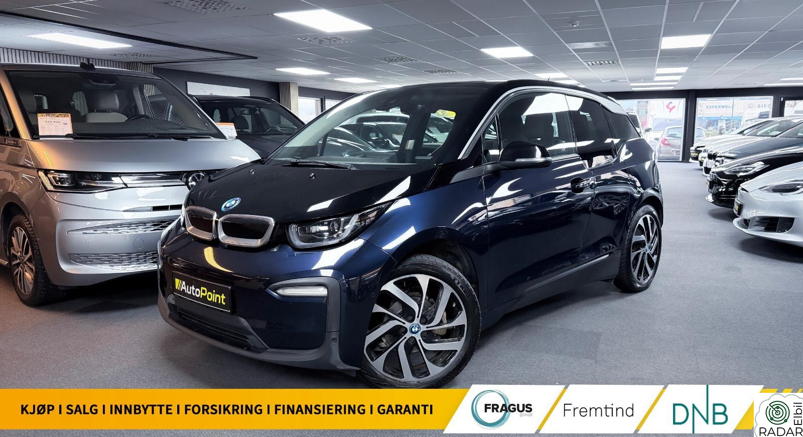 BMW I i3 120Ah/170HK/SOLTAK/NAVI/CC/H&K/DAB/SKINN/EU.11.2026