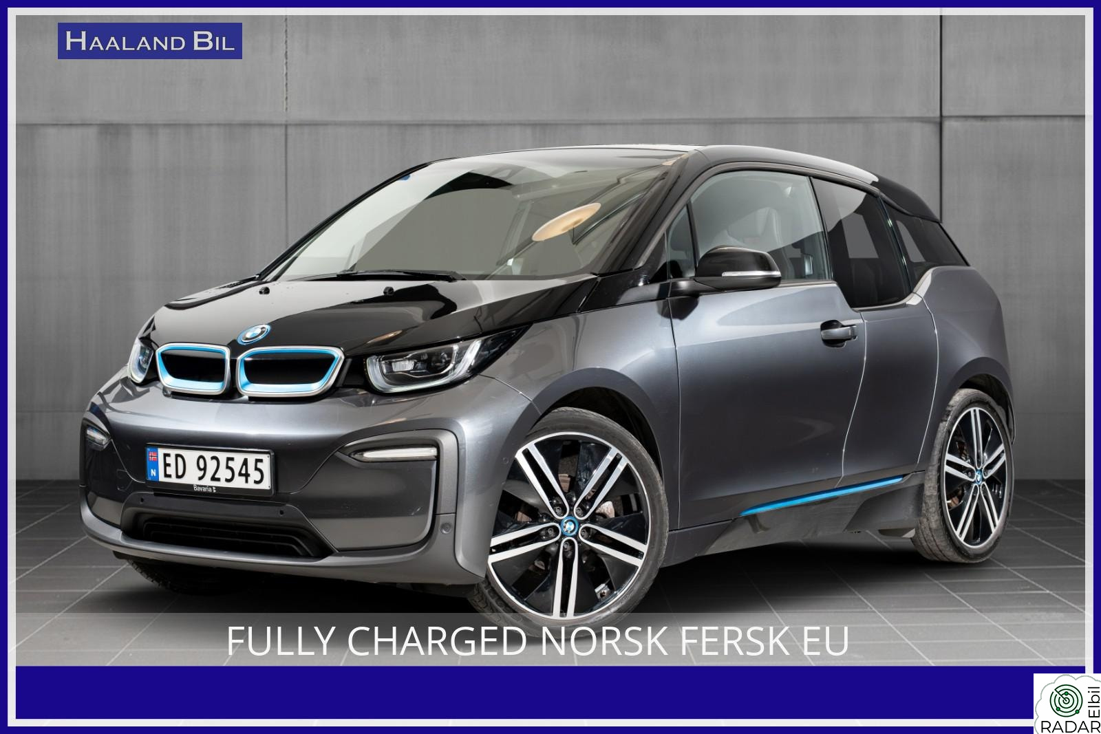 BMW I i3 FULLY CHARGED NORSK FERSK EU 24 MND GARANTI