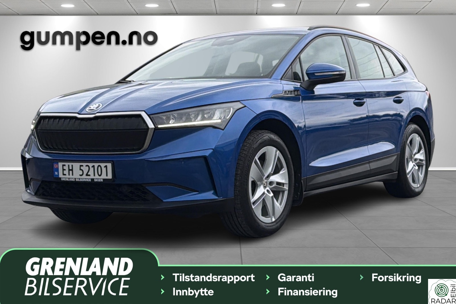 SKODA ENYAQ 60 iV60, Hengerfeste, Navi, DAB+, Del-skinn, Lav km