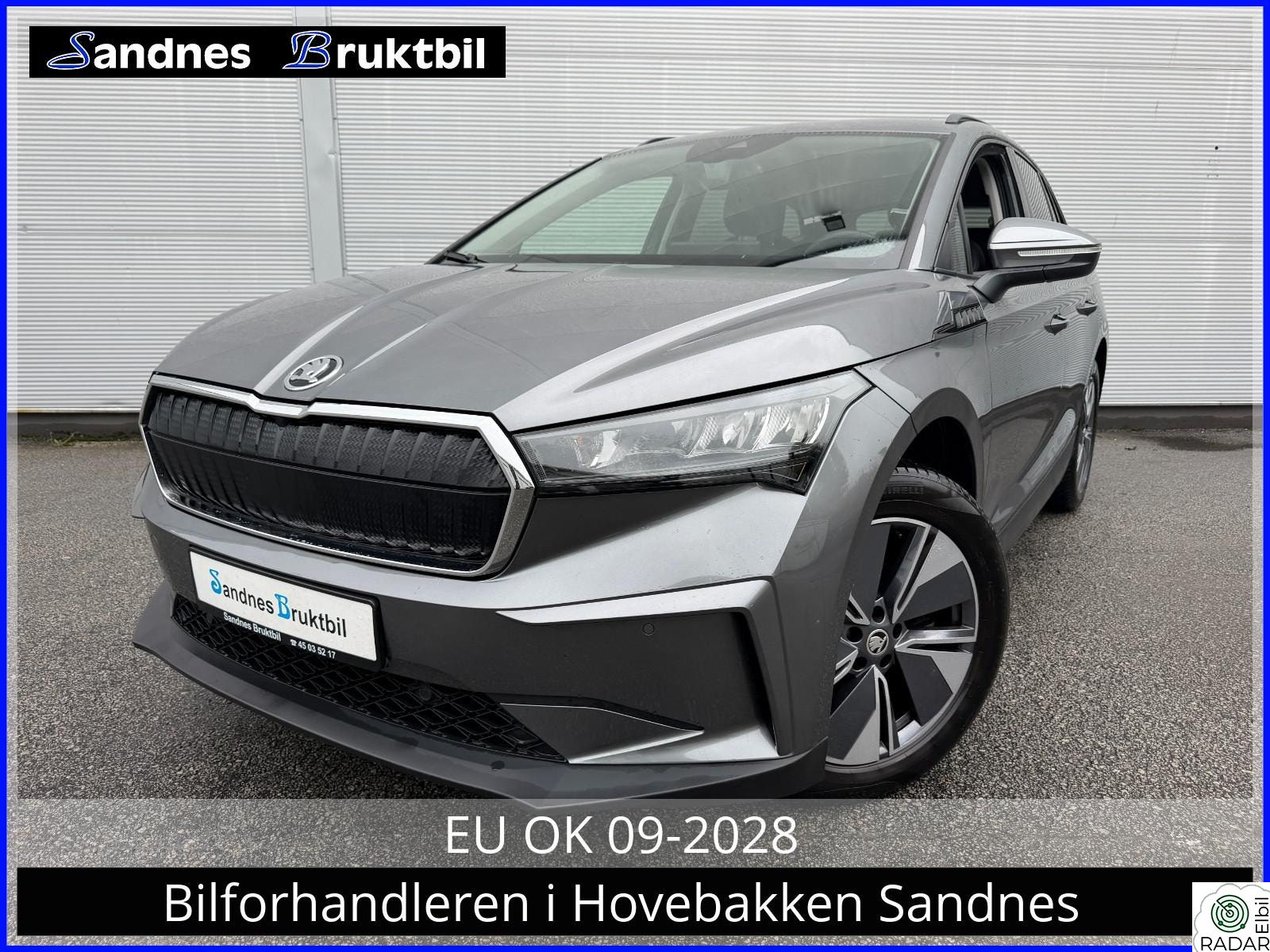 SKODA ENYAQ 60 IV60,SKINN,LED,NAVI,RATT VARME,KAMERA,ACC,TLF,DAB+,USB