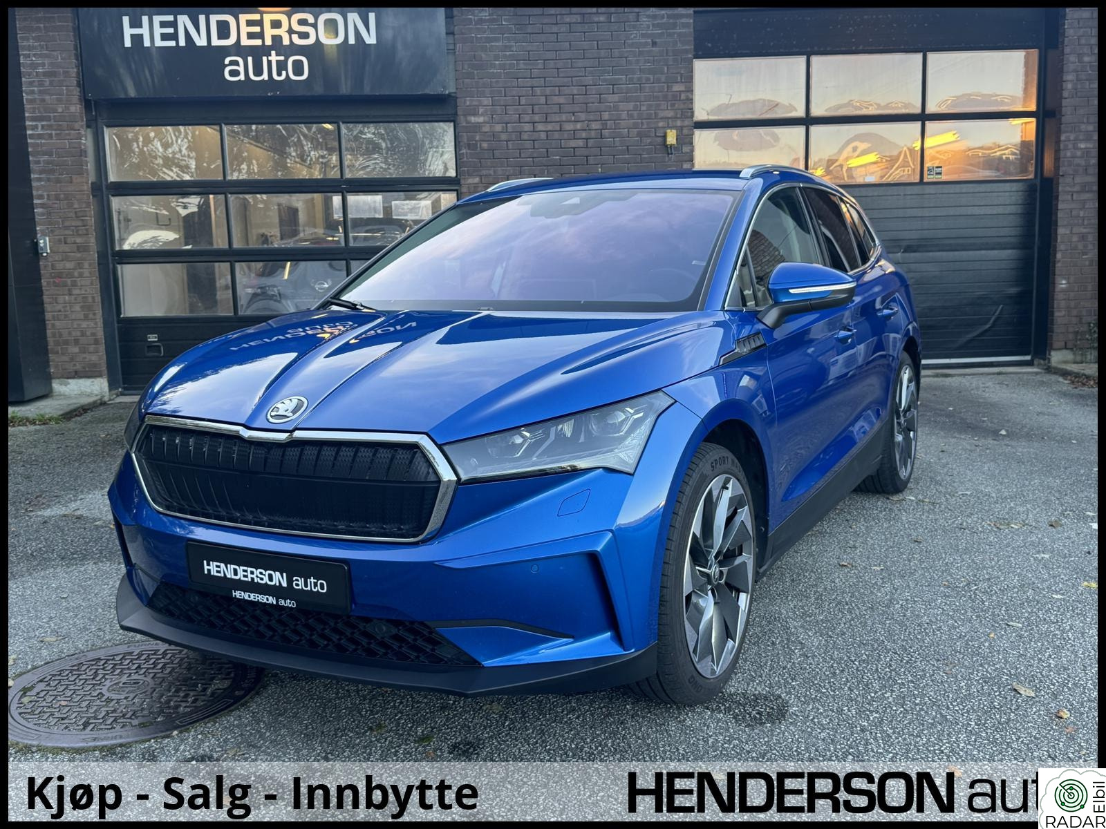 SKODA ENYAQ 80 IV 80 Lav km/Hengerfeste/Matrix/21"/Skinn/ACC/El.seter+