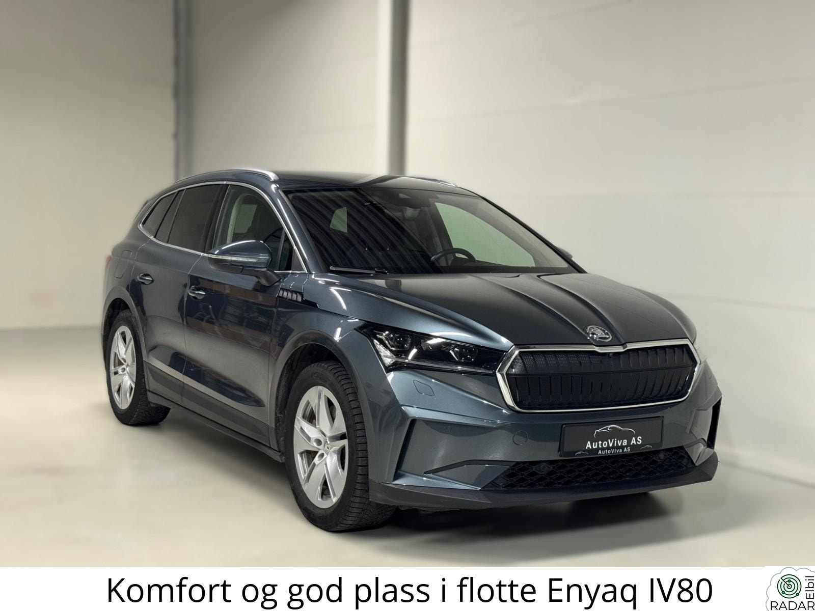 SKODA ENYAQ 80 iv80 Matrix H.feste El.førersete Rattvarme 521km WLTP