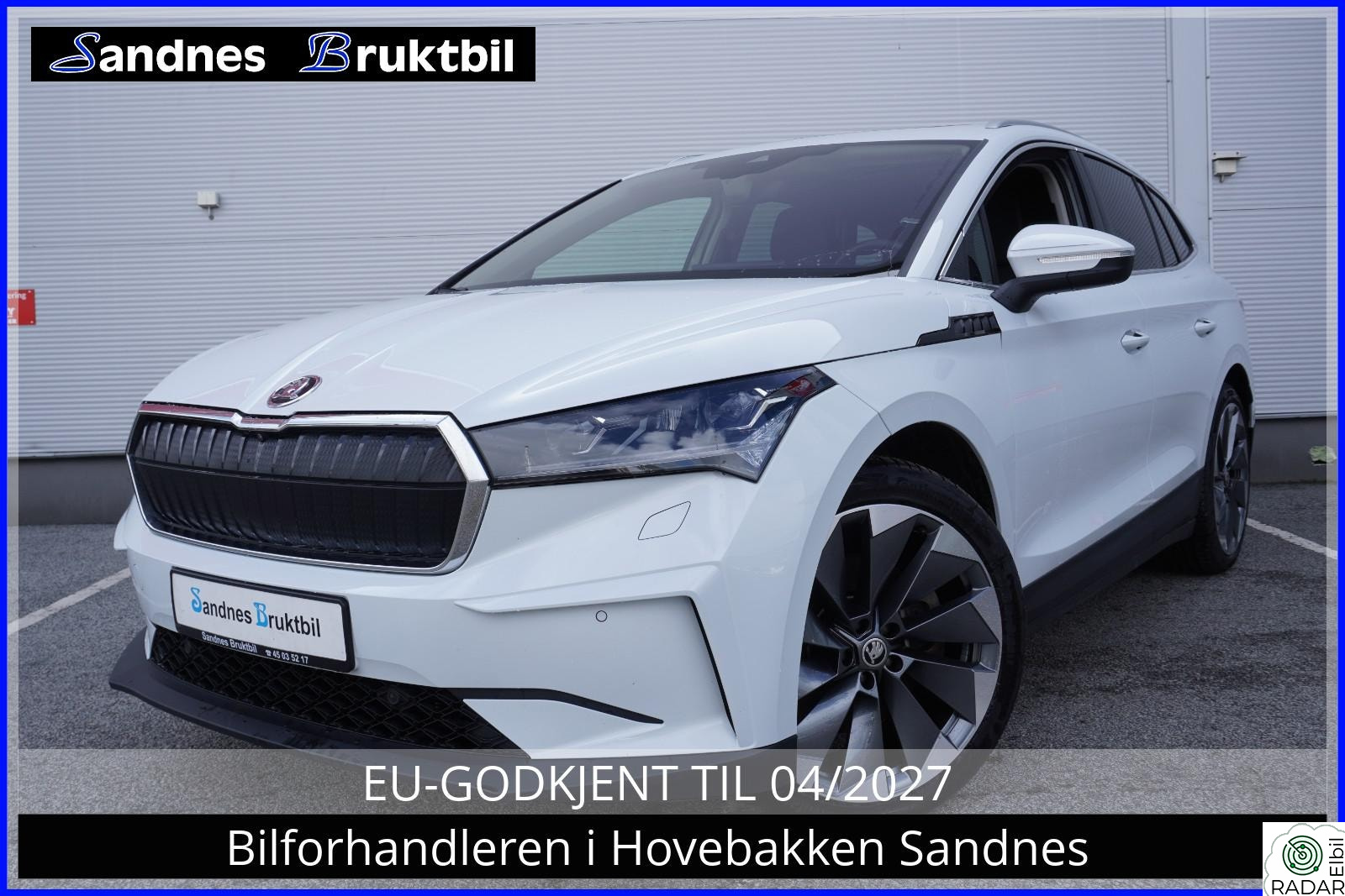 SKODA ENYAQ 80 IV80,SKINN,KROK,ACC,NAVI,TLF,DAB,VARME RATT,360KAM,PANO