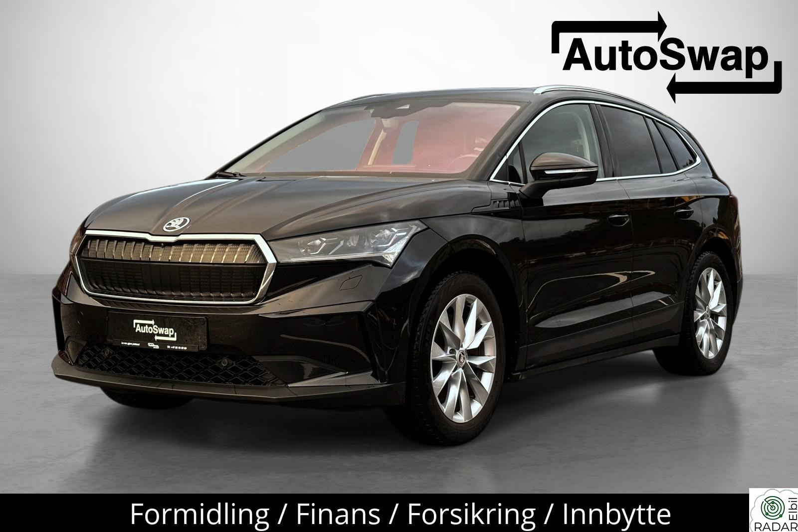 SKODA ENYAQ 80 80 HighPlus SortSkinn/Norsk/Krok/Navi/Pano/LED/ACC/S+V