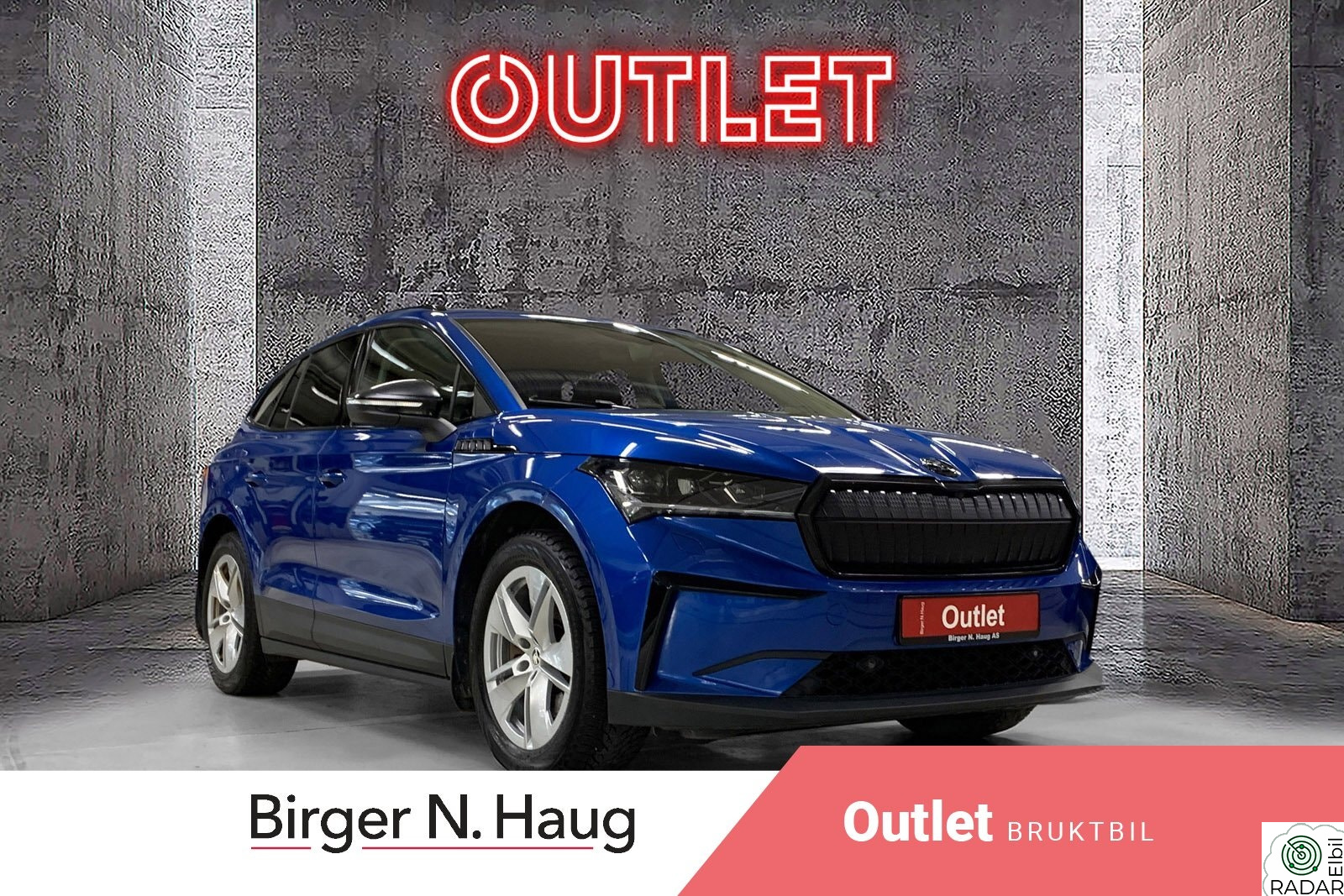 SKODA ENYAQ 80 iV80 |OUTLET|KROK|SKINN|KOMFORTPAKKE+|FØRERPAKKE SPORT|