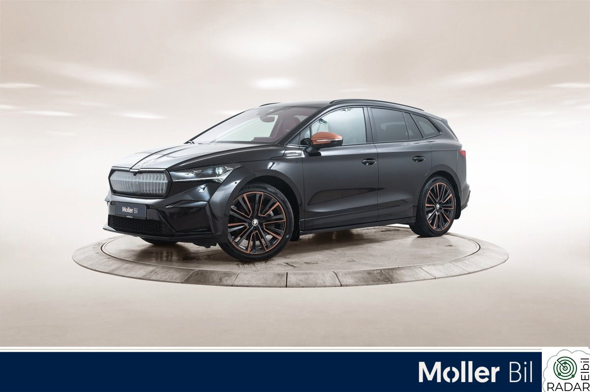 SKODA ENYAQ 80X iV 80x Founders Edition black -HUD, 360kam, Skinn, Krok