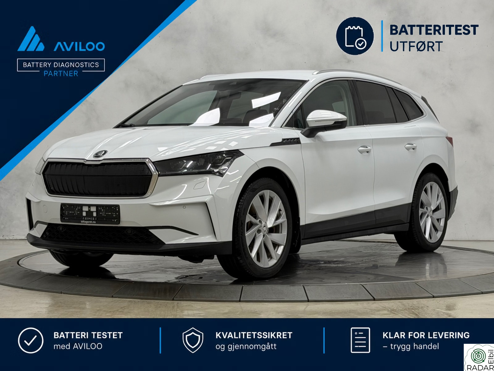 SKODA ENYAQ 80X IV 80X 4X4 313HK /NY EU/VARMEPUMPE/ACC/MATRIX/KROK/KAM