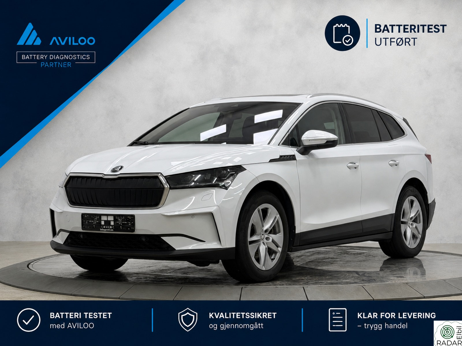 SKODA ENYAQ 80X IV 80X SUITE 4X4 313HK /VARMEPUMPE/PANO/ACC/MATRIX/KROK