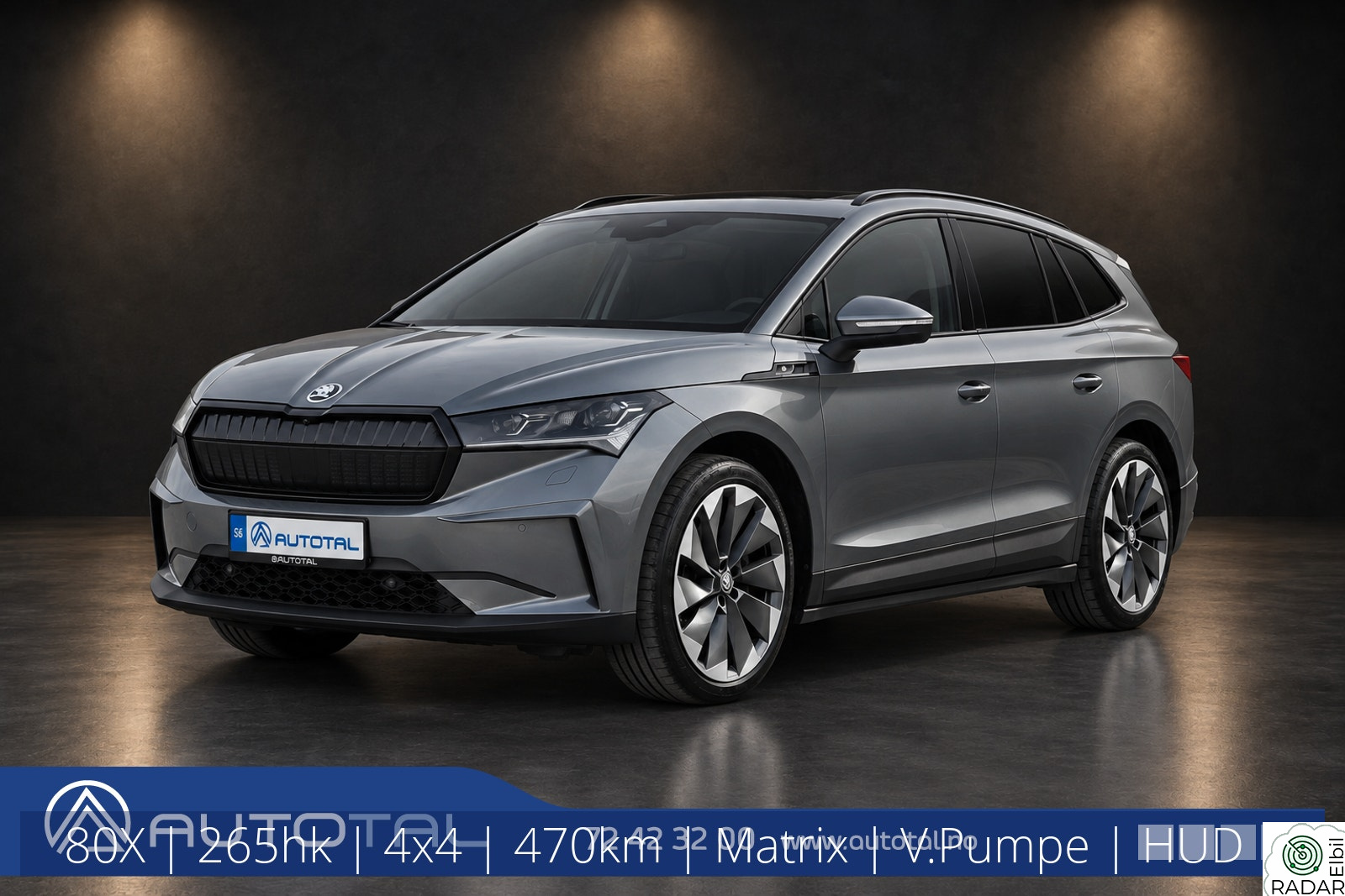 SKODA ENYAQ 80X 80X | 265hk | 4x4 | 470km | Matrix | V.Pumpe | HUD