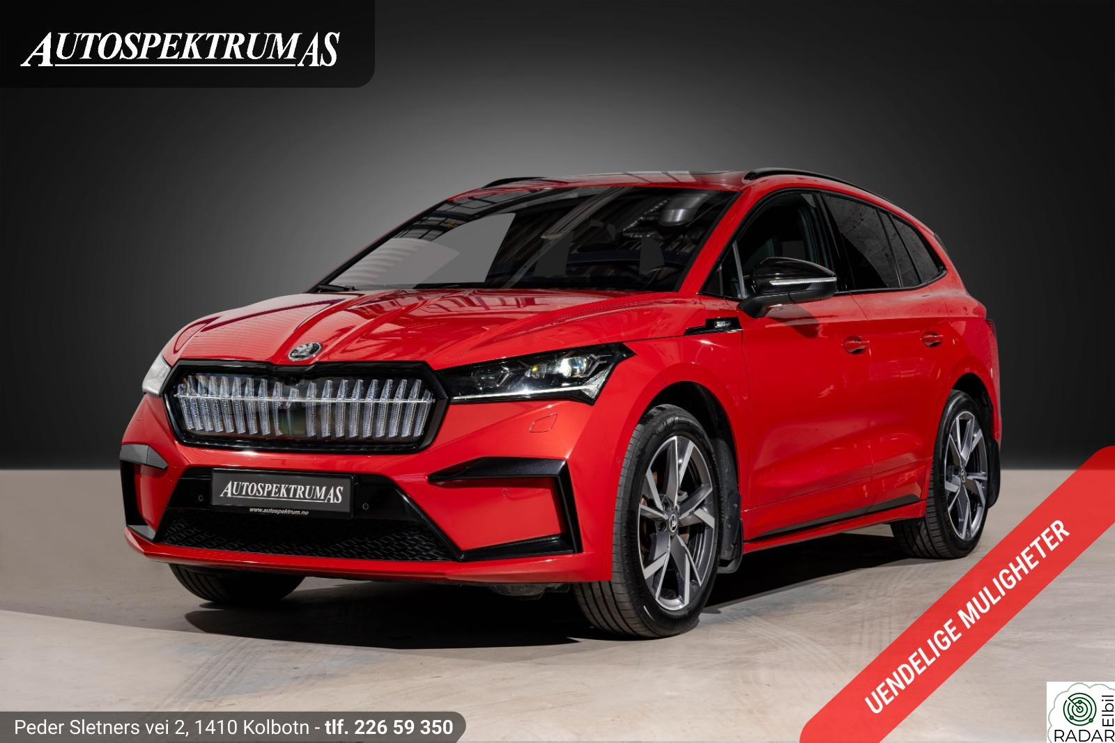 SKODA ENYAQ 80X 80X Sportline/Massasje/H.feste/Pano/Crystal/Canton/Nors