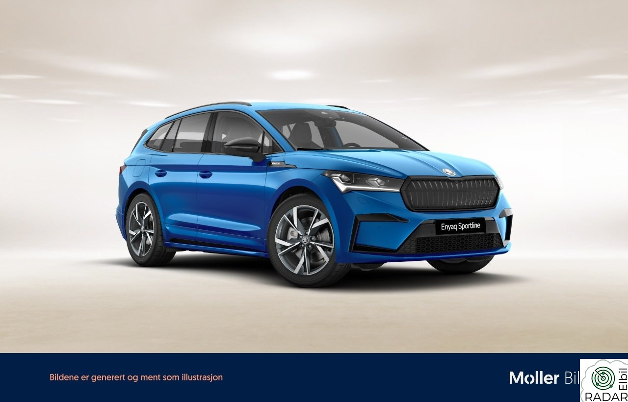 SKODA ENYAQ 85X 85x Sportline  Hengerfeste, KESSY, ryggekamera, navi ++