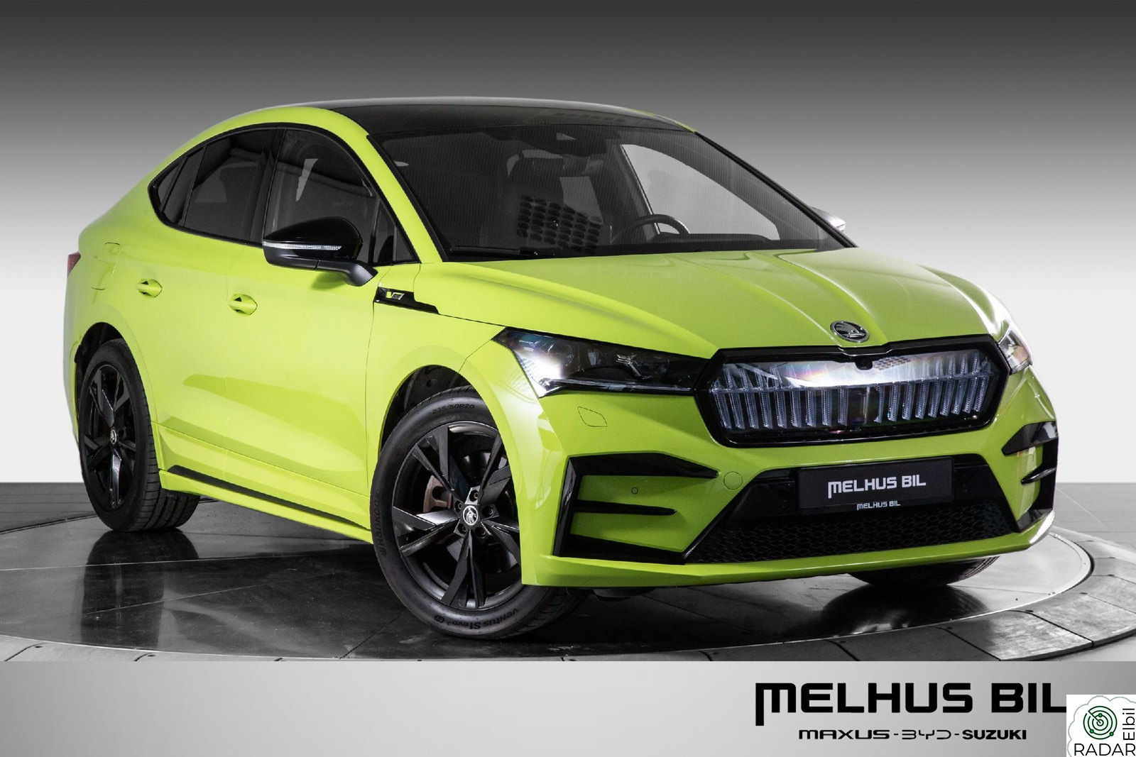 SKODA ENYAQ RS iV | Canton | HUD | Matrix | Pano | Mamba Green
