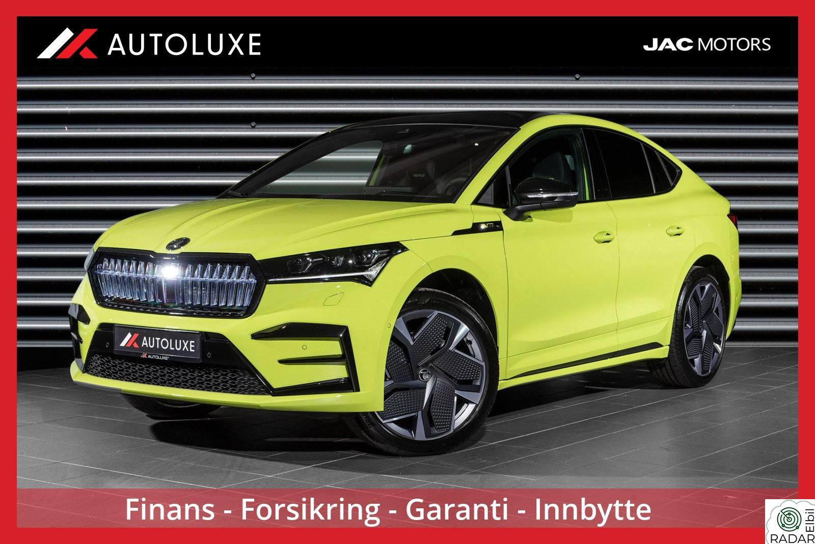 SKODA ENYAQ RS Coupé 4x4 Ultra|Skinn|Krok|Pano|21"|HUD|V.pumpe