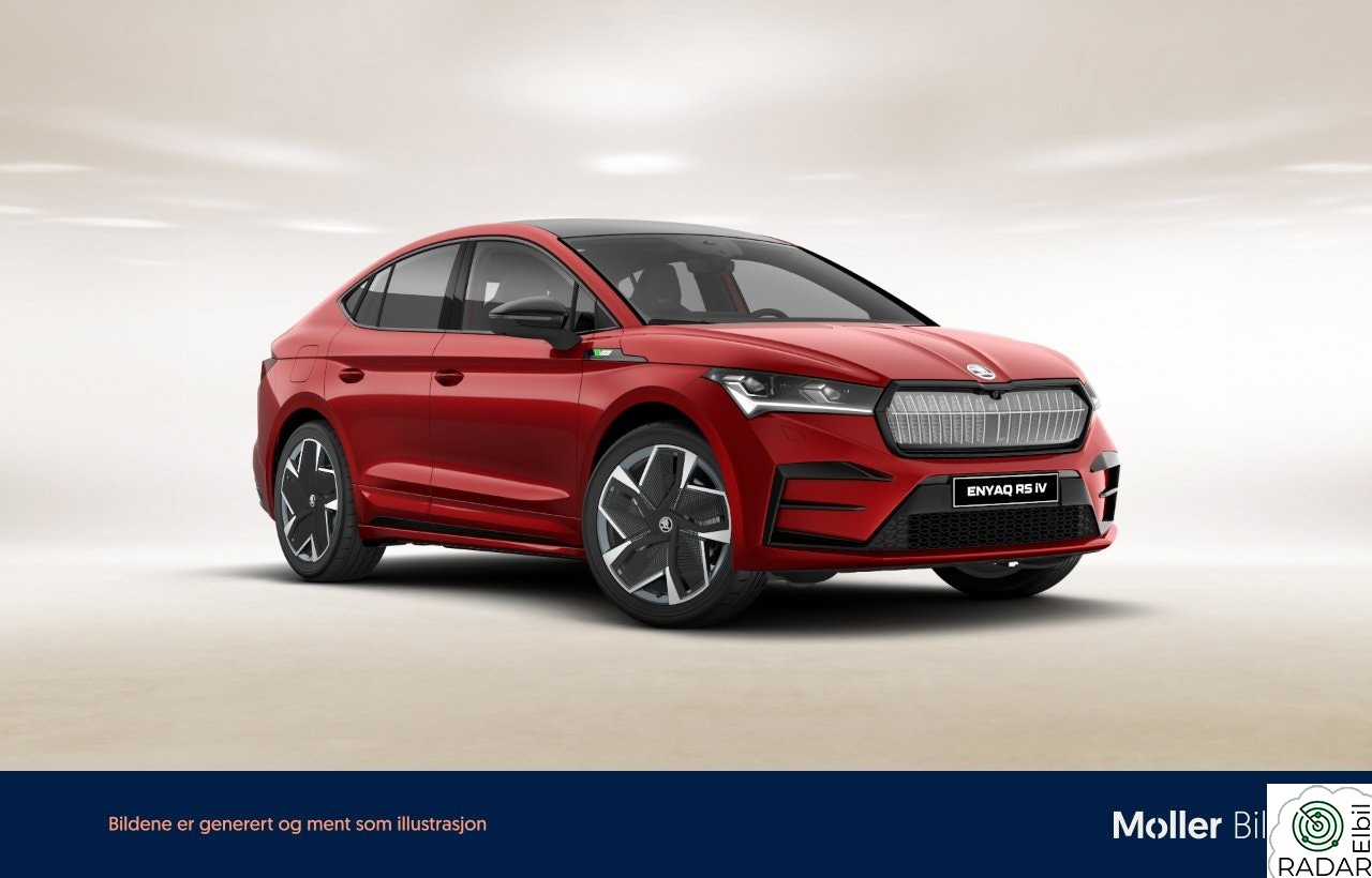 SKODA ENYAQ RS 4x4 Krok/Glasstak/Skinn/HUD/Kamera/Canton/DCC