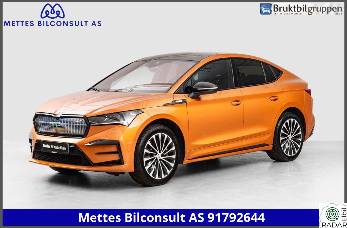 SKODA ENYAQ RS 80X MAX/Pano/Krok/360/Topputstyrt/Canton/Head Up/Matrix