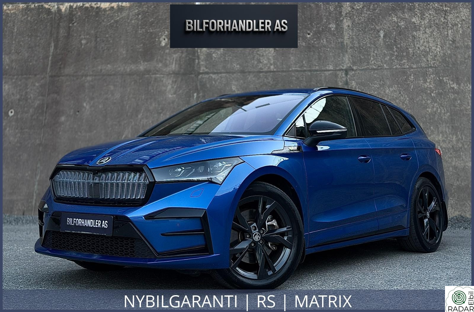 SKODA ENYAQ RS NYBILGARANTI | RS | MATRIX