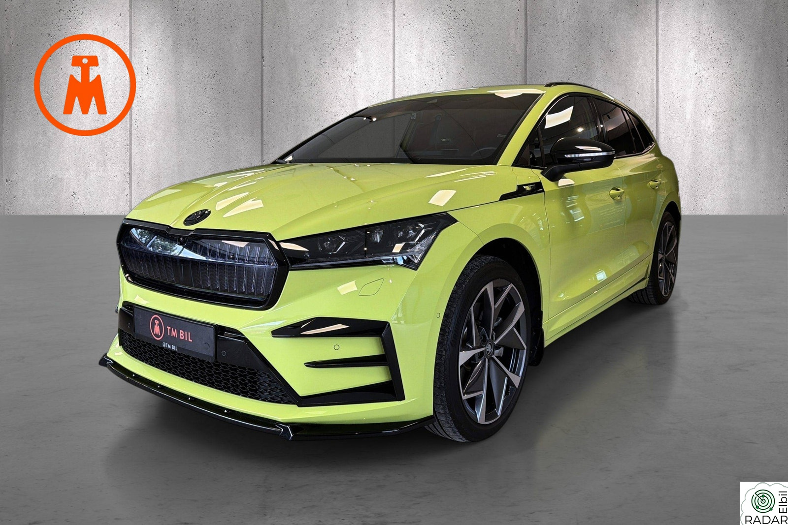 SKODA ENYAQ RS iV 340hk/MAXX/HUD/DCC/360/Mamba Green/Meget påkostet!