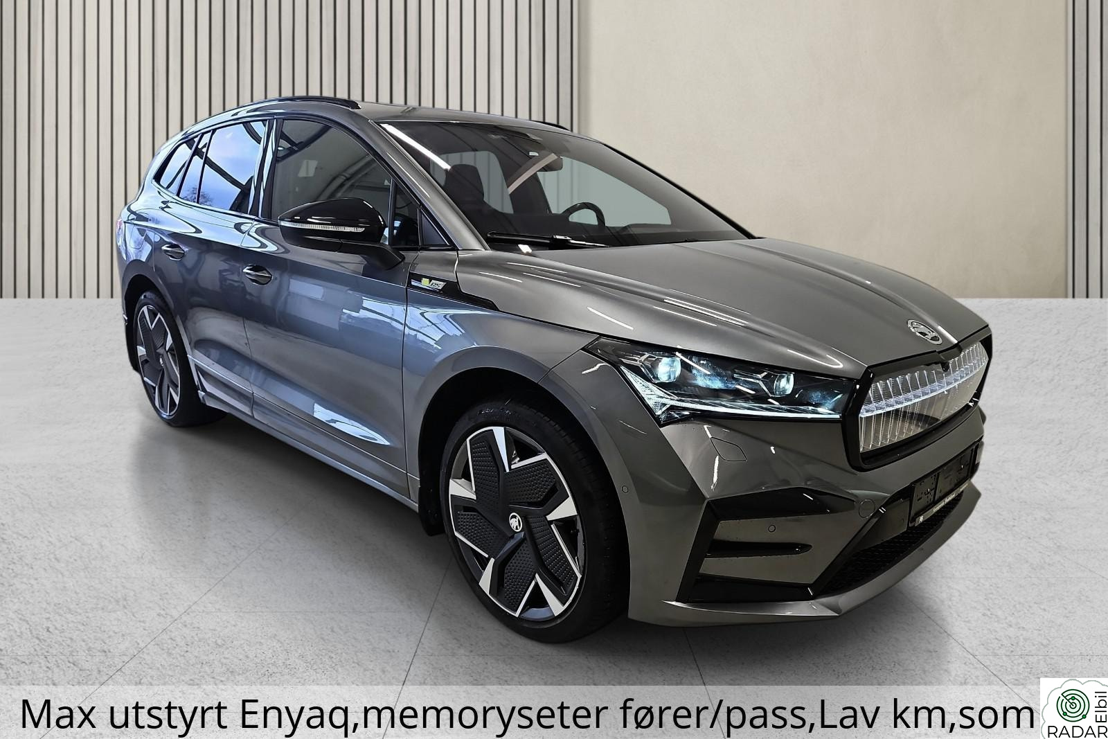 SKODA ENYAQ RS iV85X 340HK PANO KROK ALCANTARA HUD CANTON 360`CAM