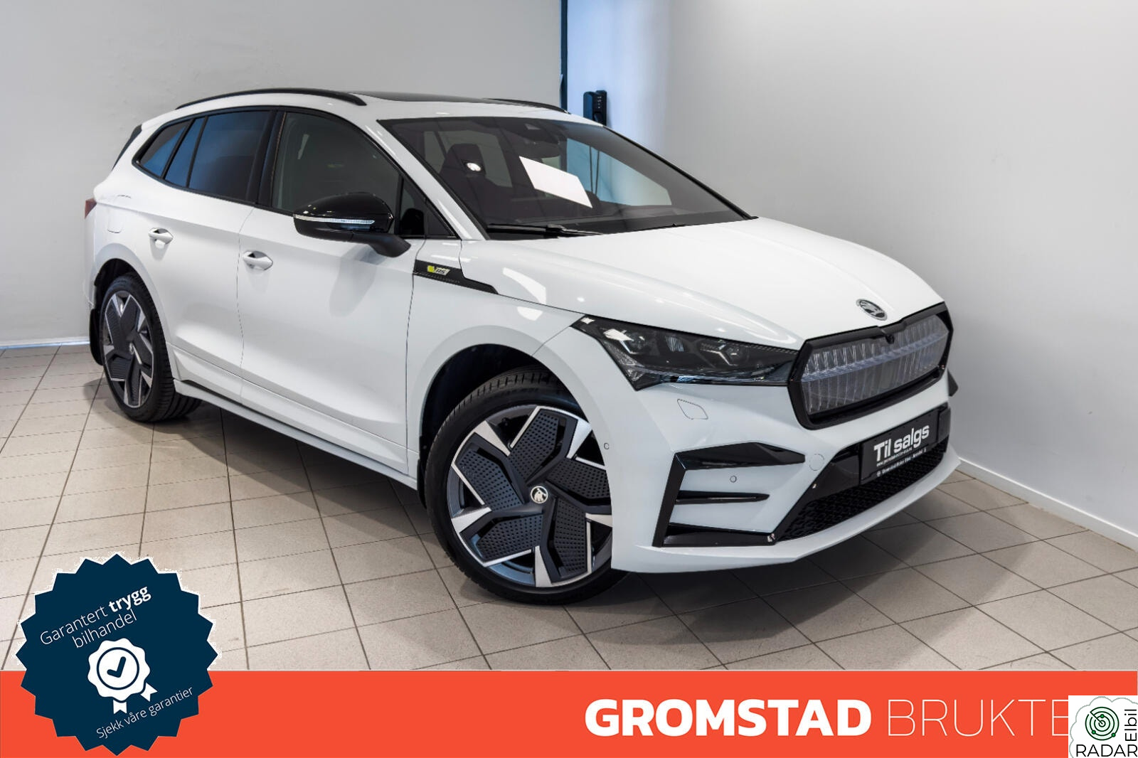 SKODA ENYAQ RS Norsk/Maxx/Canton/Panorama/Skinn/Lysgrill/Headup/Krok/+