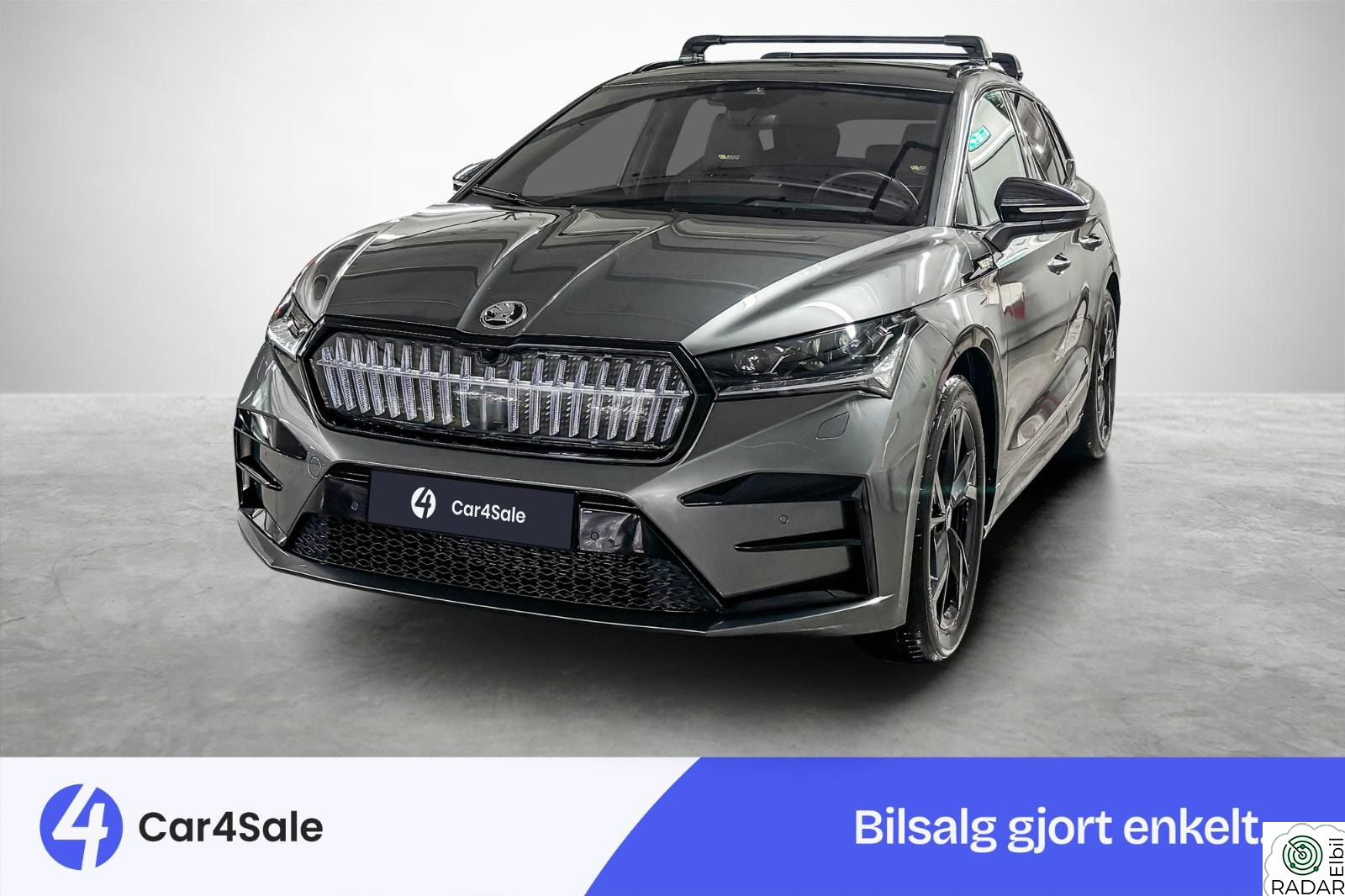 SKODA ENYAQ RS 82kWh 533km/ Matrix/ RS Suite/ 1 Eier/ HUD/ Skinn/ S+V