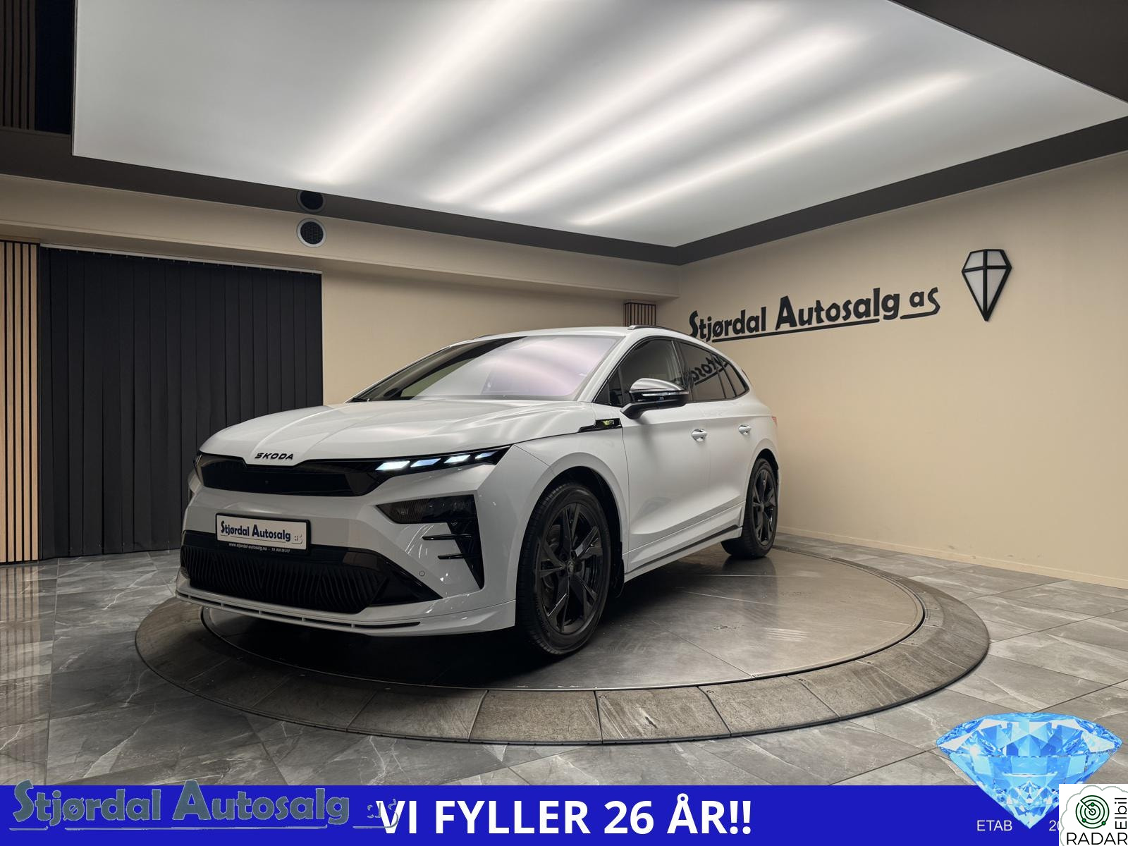 SKODA ENYAQ RS RS-Utga/Massas/HUD/CanTon/Krok/Matrix/ACC/Crystal Norsk