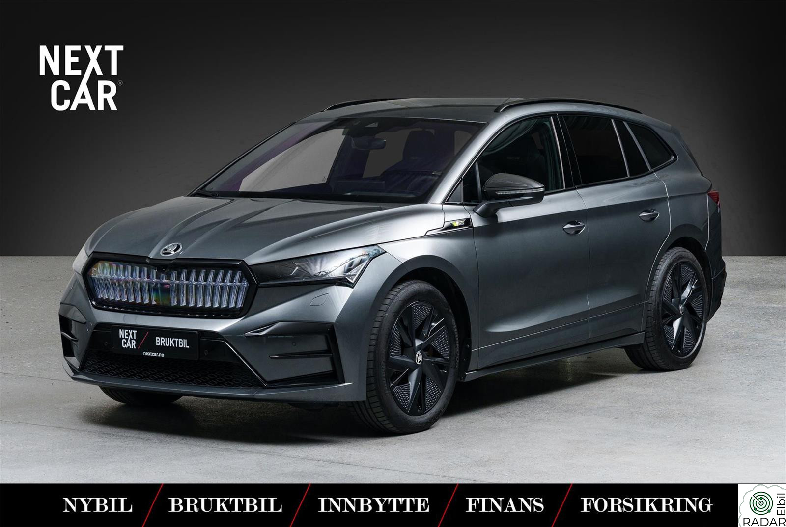 SKODA ENYAQ RS 340hk AWD Varmepumpe HUD Crystal Canton