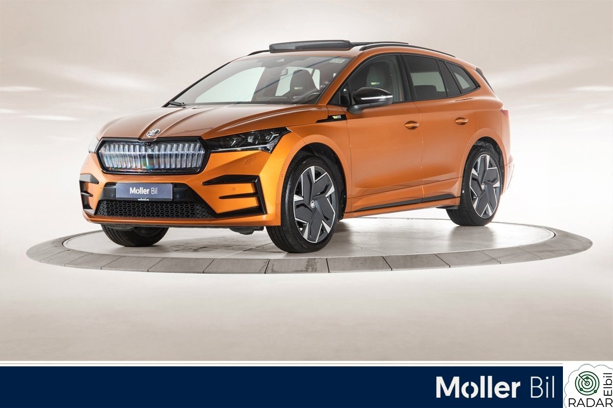 SKODA ENYAQ RS iV 77kWh 340hk Intro|Lounge|ElSeter|360|Soltak|Maxx