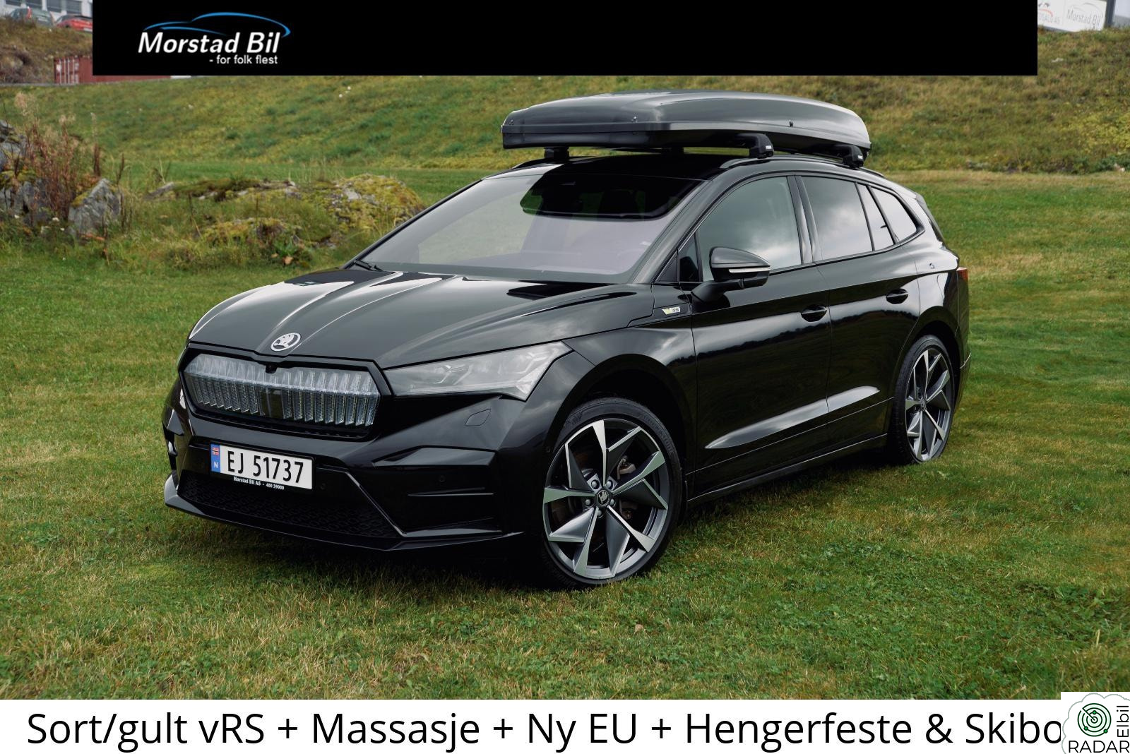 SKODA ENYAQ RS 4x4 | Meget velutstyrt | Skiguard 860 | Nyservet