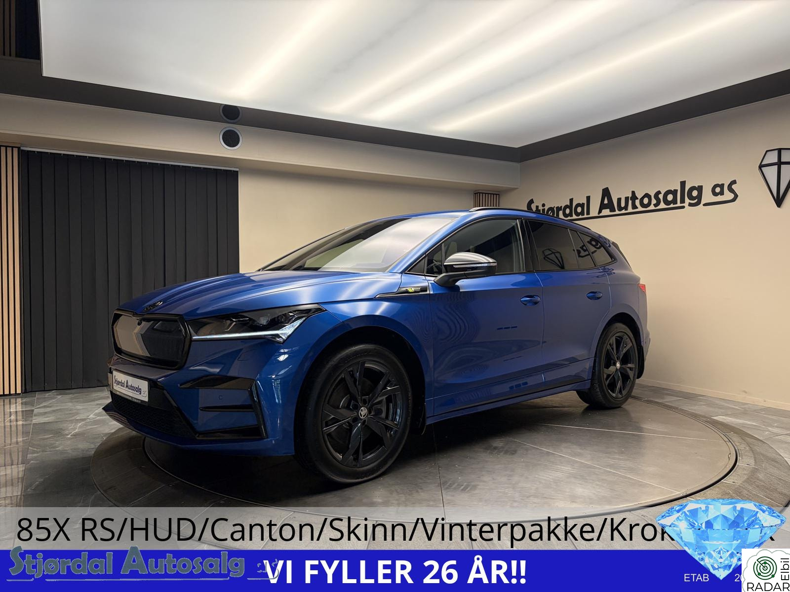 SKODA ENYAQ RS RS,340 HK,MAXX,360°,HUD,XPEL,DROP OFF,TEKTYL,CRYST,KROK