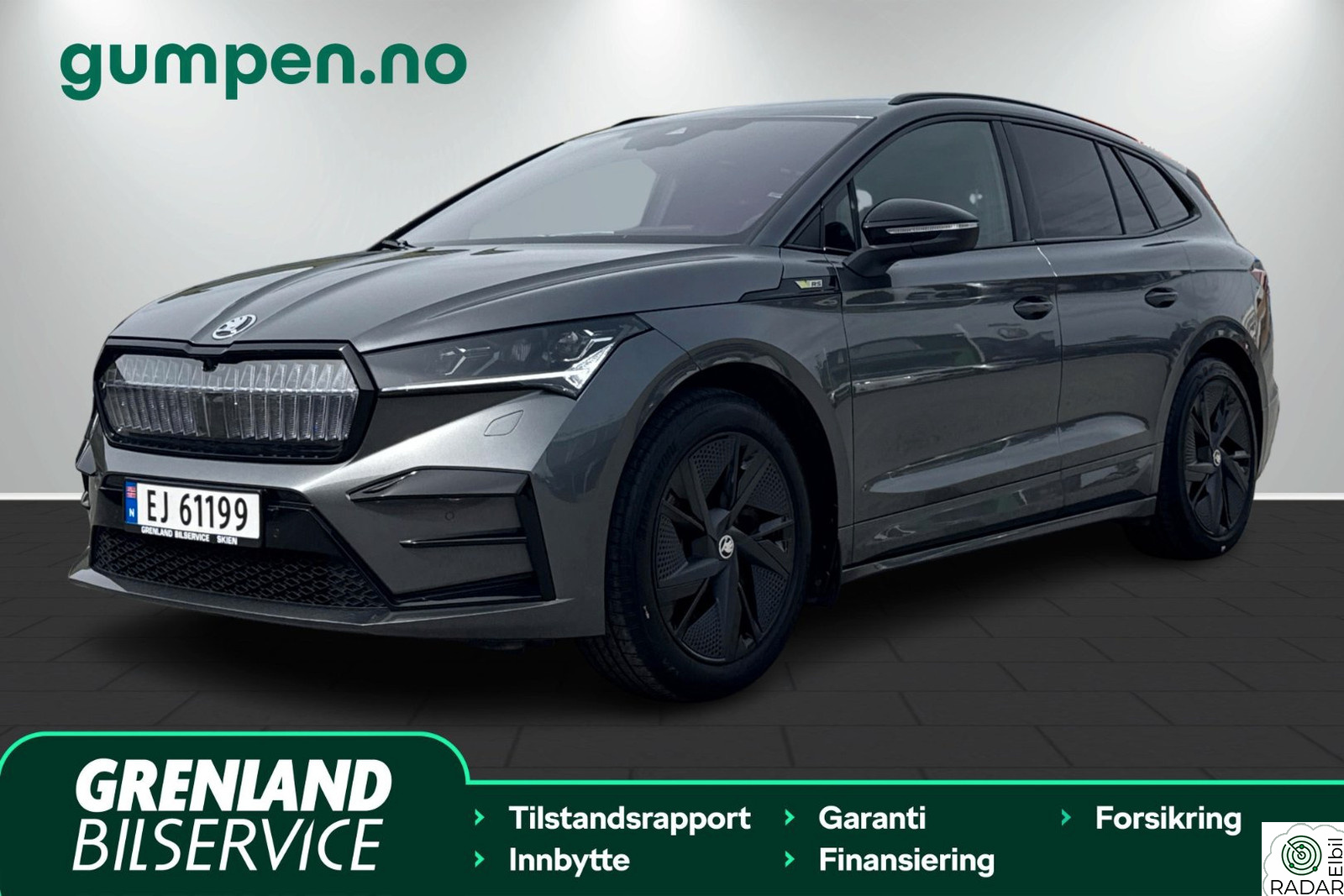 SKODA ENYAQ RS Hengerfeste , forvarming, HUD, DAB+, Hengerfeste