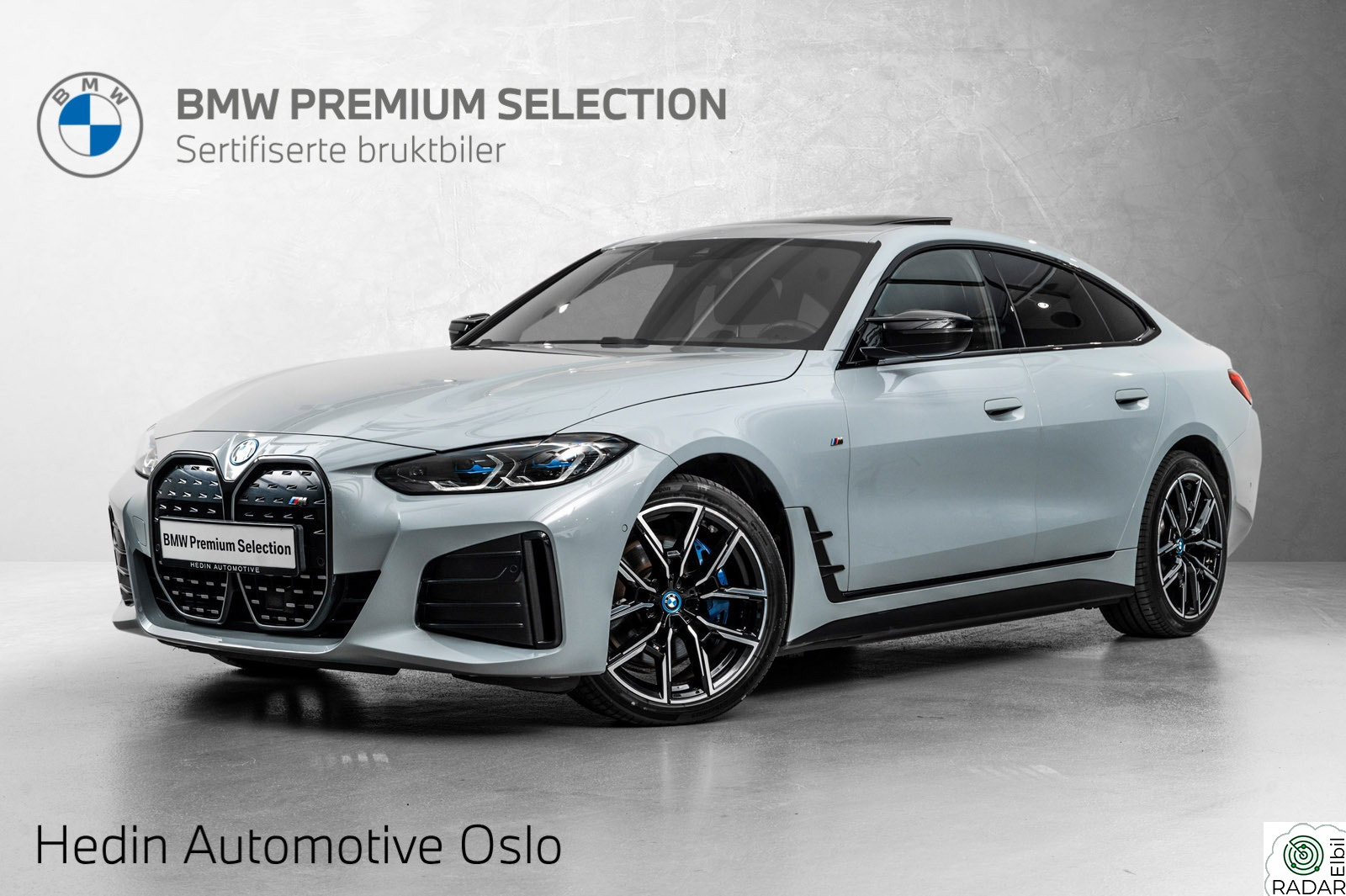 BMW i4 M50 M Sport, Soltak, Harman, ACC, Serviceavtale, 19" ++