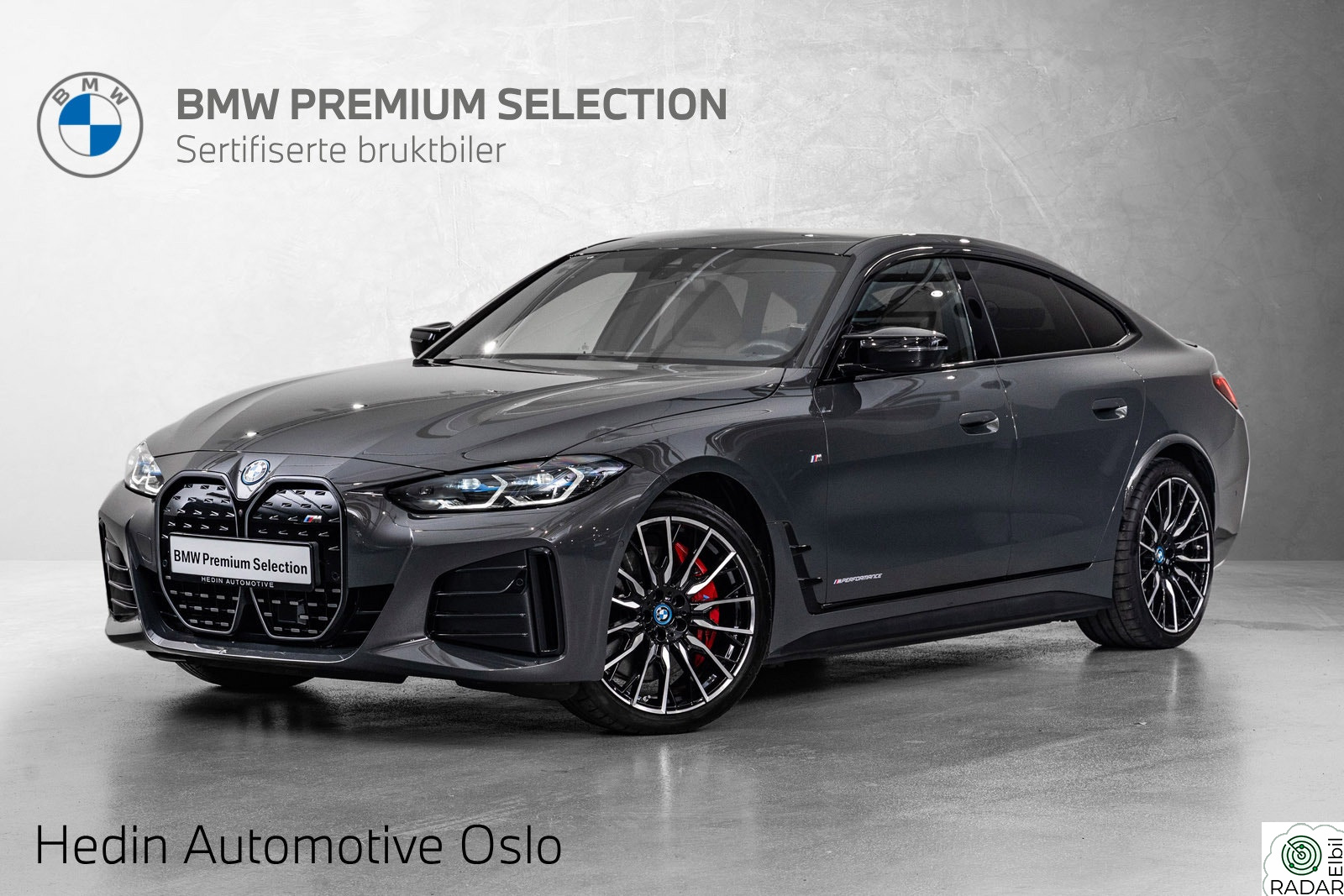 BMW i4 M50 Fully Charged, M-Sport Pro, M-seter, Laser, Harman, ACC