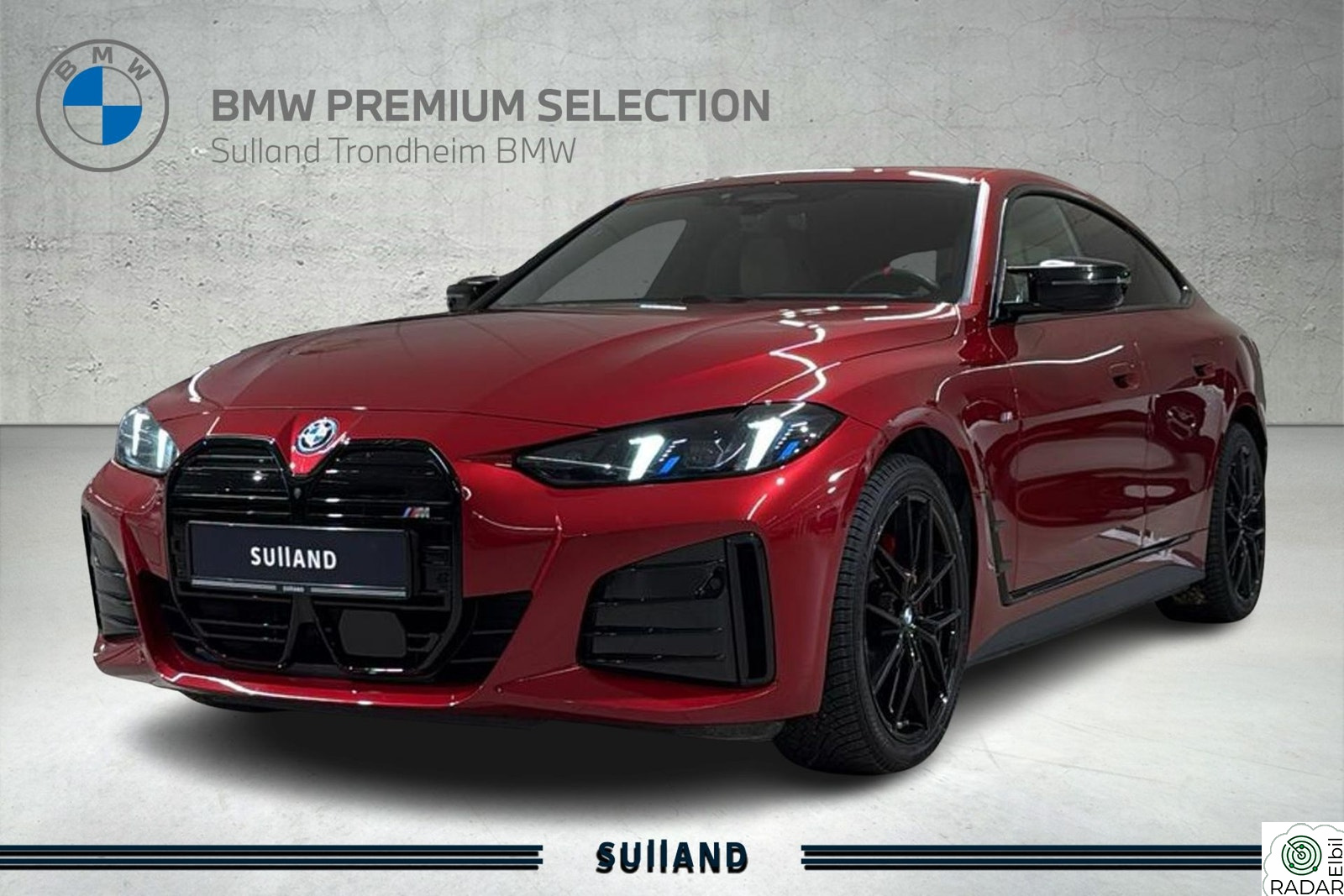 BMW i4 M50 xDrive Fire Red | Harman Kardon | Krok | Adaptivt M-understell
