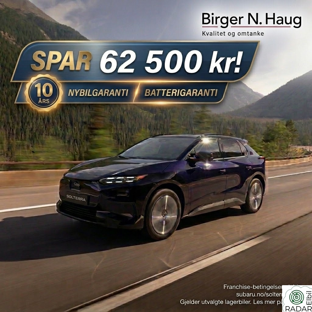 SUBARU SOLTERRA XRS X-Mode – Topputstyrt –10 ÅRS GARANTI - SJEKK PRISEN
