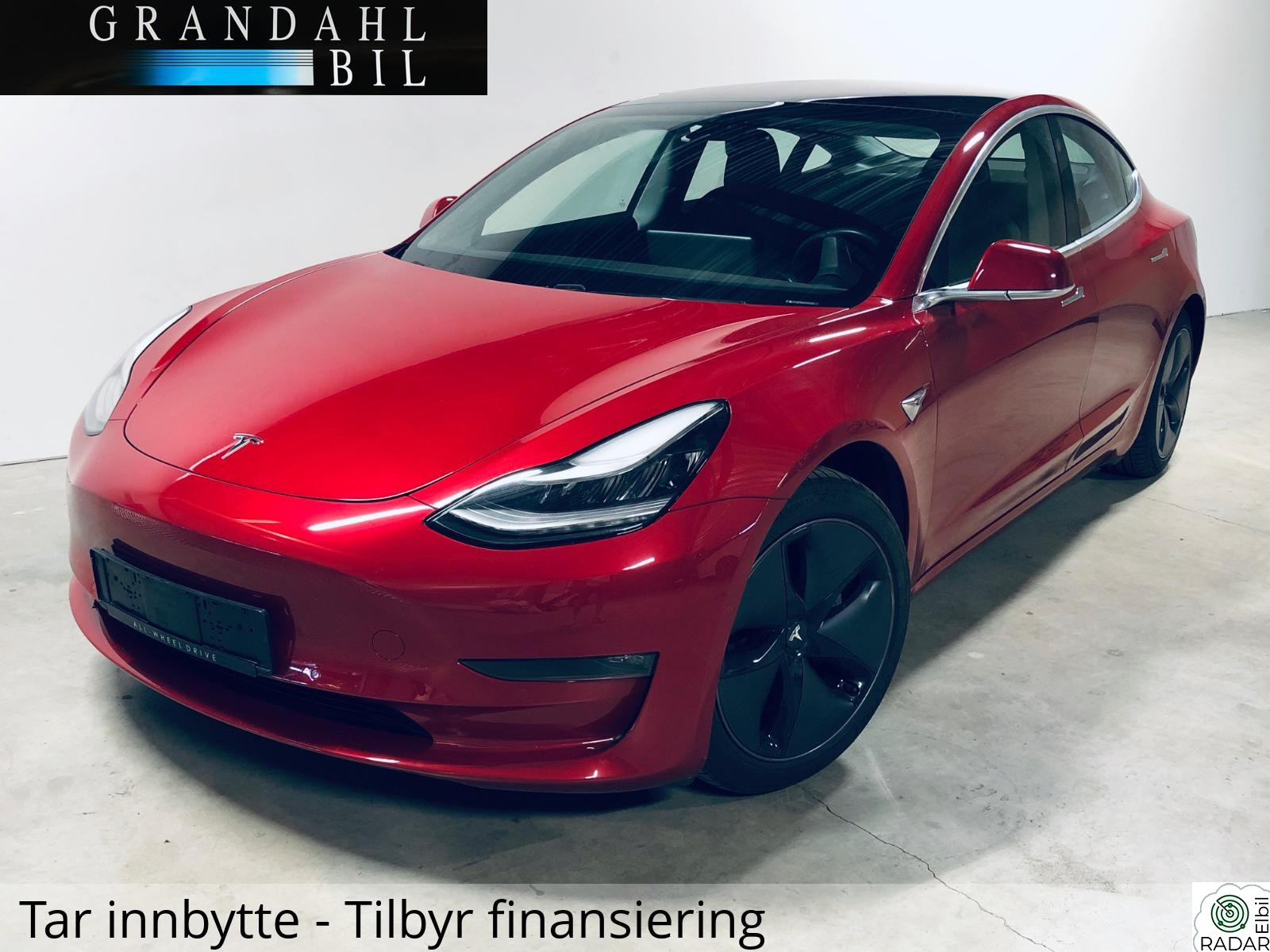 TESLA Model 3 SR - Autopilot - Skinn - Tar innbytte - S/V-hjul +++