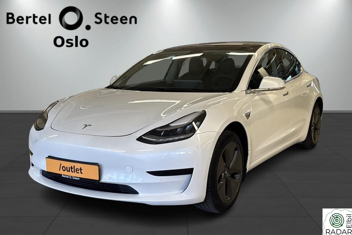 TESLA Model 3 Standard Range Plus RWD/AP/SENTRY/PANO/VARMEPUMPE