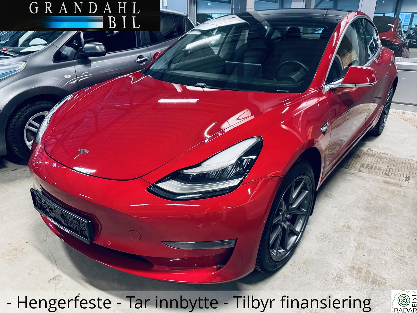 TESLA Model 3 SR - Skinn - Hengerfeste - Autopilot - Tar innbytte