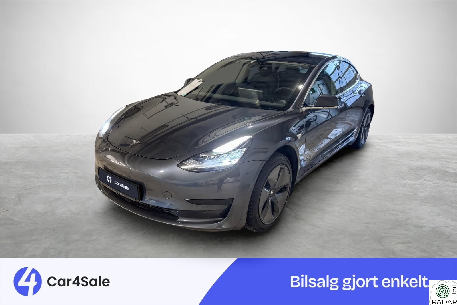 TESLA Model 3 SR 415km / EU28 / Krok / S+V / Autopilot / 1-eier / S+V