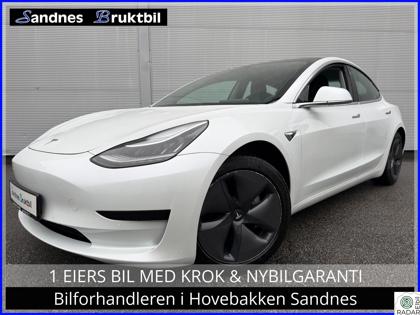 TESLA Model 3 SR KROK,SKINN,PANO,LED,NAVI,ACC,TLF,SPOTIFY,DAB+,