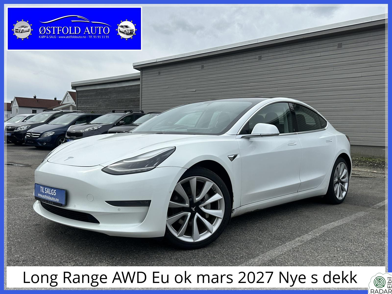 TESLA Model 3 Long Range AWD Eu ok mars 2027 Nye s dekk