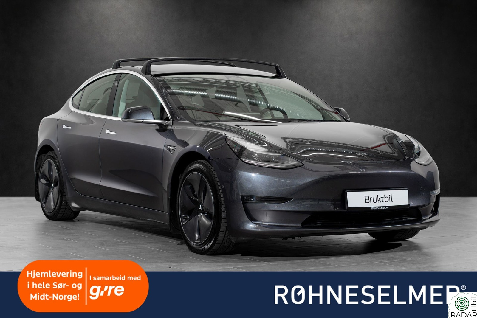 TESLA Model 3 Long Range AWD Autopilot Forvarme App Skinn Kamera Pano