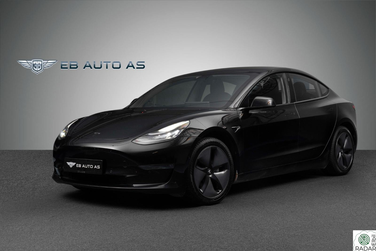 TESLA Model 3 Long Range AWD. SORT OPTIKK / 24 MND GARANTI
