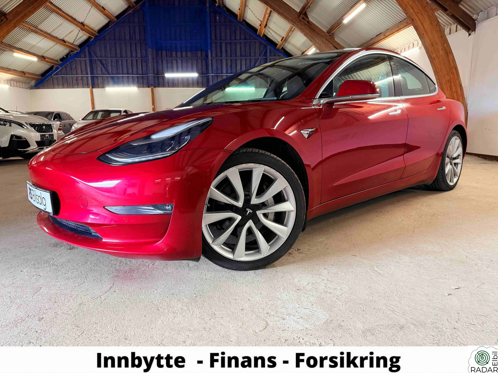 TESLA Model 3 LONG RANGE - AWD - EU 01.04.2027 - PREMIUM LYDSYSTEM